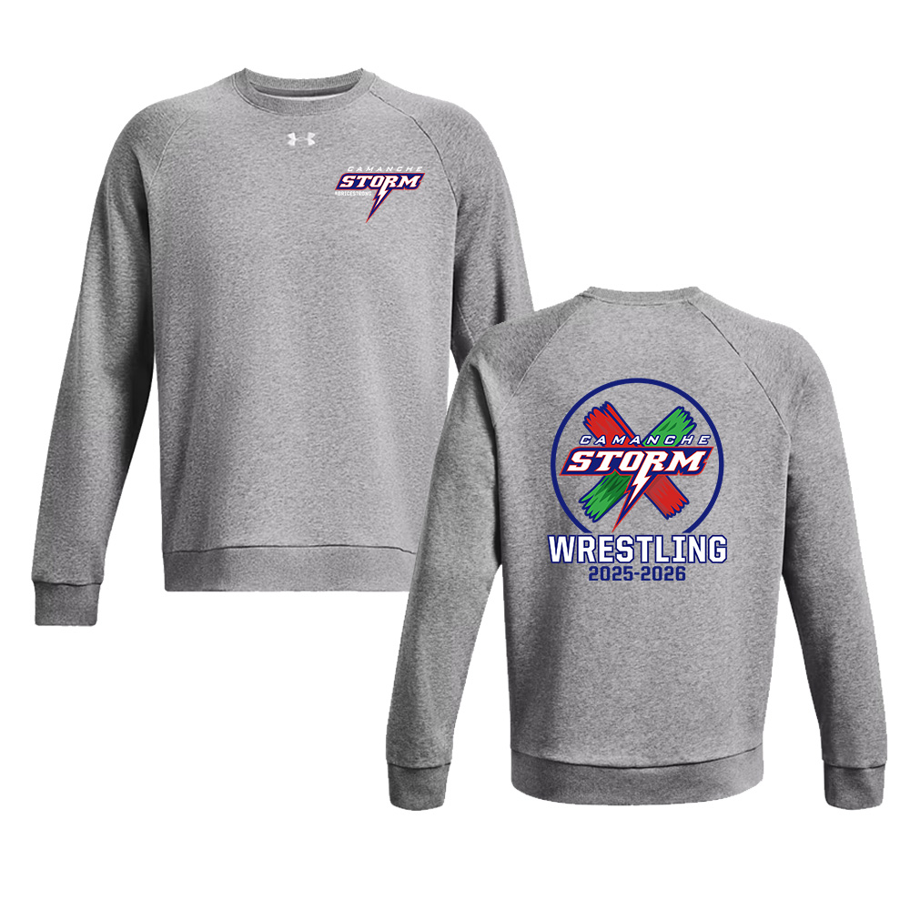 Storm Boys Wrestling Under Armour UA Rival Fleece Crewneck Sweatshirt-CastleRock