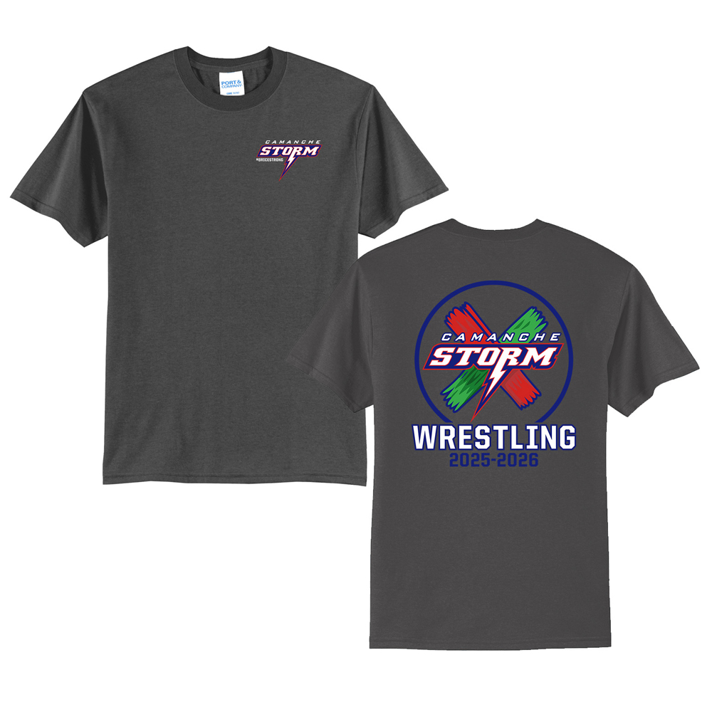 Storm Boys Wrestling Unisex Short Sleeve Tee- Charcoal