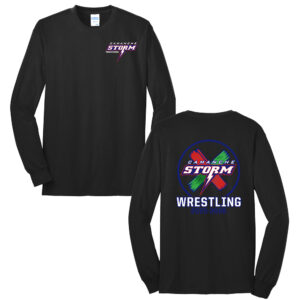 Storm Boys Wrestling Unisex Cotton Long Sleeve Tee-Black