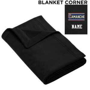 Camanche Storm Gildan Heavy Blend Fleece Stadium Blanket  50″ x 60″-Black