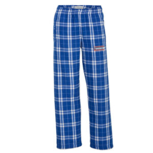 Camanche Storm Boxercraft Youth Flannel Pants-Royal/Silver Plaid