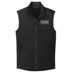 Camanche Storm Port Authority Men Collective Smooth Fleece Vest-Black
