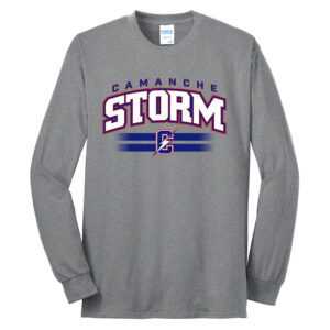 Camanche Storm Unisex Cotton Long Sleeve Tee-Athletic Heather