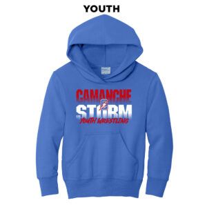 Storm Youth Wrestling Youth Fleece Hooded Sweatshirt-Royal