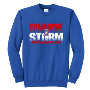 Storm Youth Wrestling Unisex Fleece Crewneck Sweatshirt-Royal