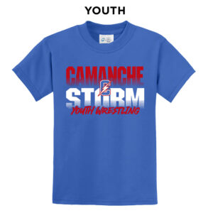 Storm Youth Wrestling Youth Short Sleeve Tee-Royal