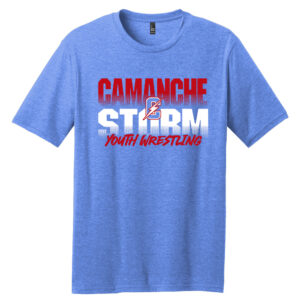 Storm Youth Wrestling Unisex Premium Short Sleeve Tee-Heathered Royal
