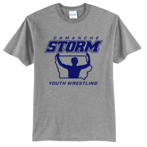Storm Youth Wrestling Unisex Short Sleeve Tee-Athletic heather