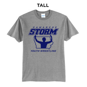 Storm Youth Wrestling Tall Short Sleeve Tee-Athletic Heather