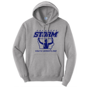 Storm Youth Wrestling Unisex Fleece Hooded Sweatshirt-Athletic heather