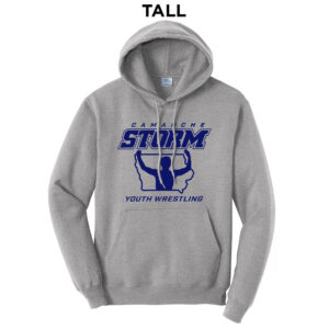 Storm Youth Wrestling Tall Fleece Hooded Sweatshirt-Athletic heather