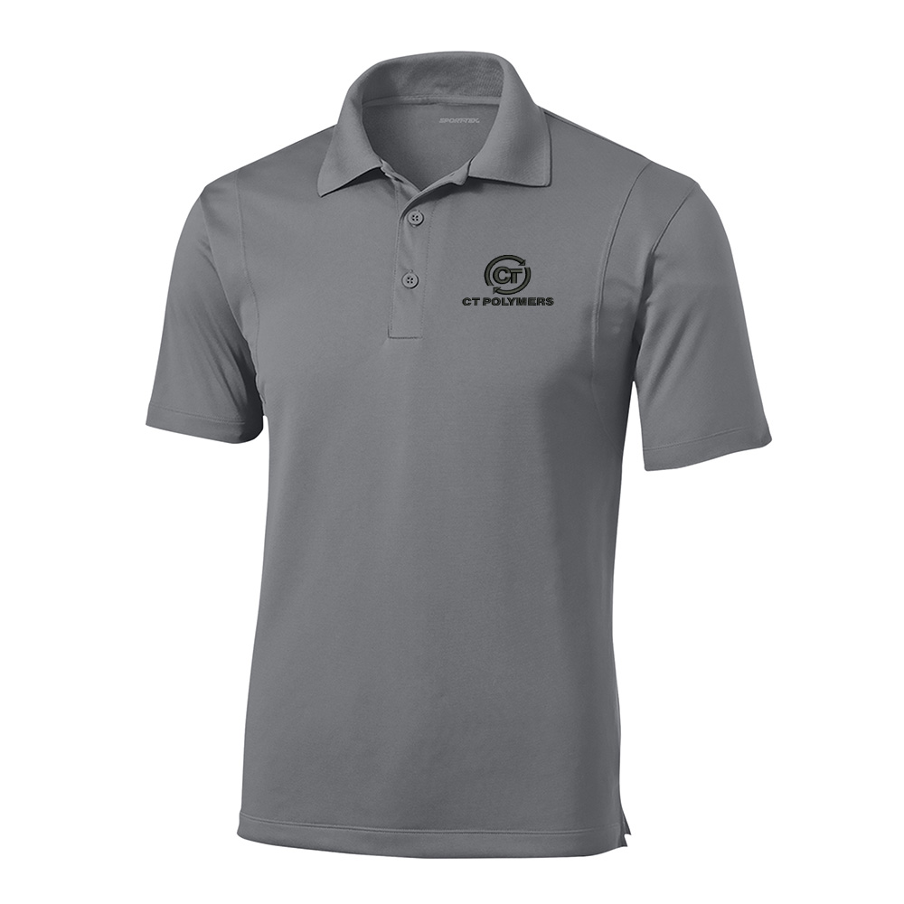 CT Polymers Sport-Tek Micropique Sport-Wick Polo Men-Grey Concrete