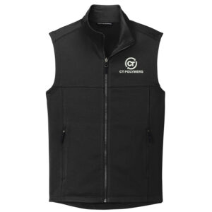 CT Polymers Port Authority Men Collective Smooth Fleece Vest-Black