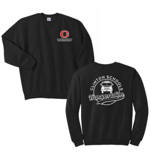 Clinton Transportation Unisex Fleece Crewneck Sweatshirt-Black