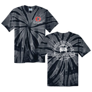 Clinton Transportation Unisex Essential Tie-Dye Tee-Black