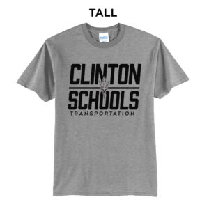 Clinton Transportation Tall Short Sleeve Tee-Grey