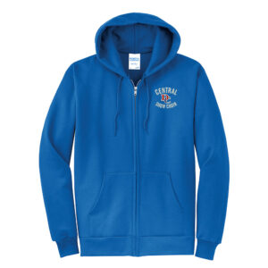 DC Show Choir Unisex Classic Full-Zip Hooded Sweatshirt-Royal