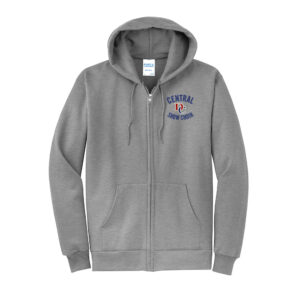 DC Show Choir Unisex Classic Full-Zip Hooded Sweatshirt-Athletic Heather