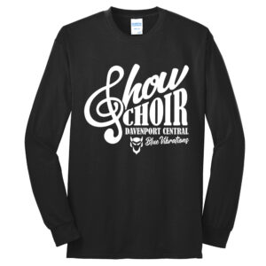 DC Show Choir Unisex Cotton Long Sleeve Tee-Black