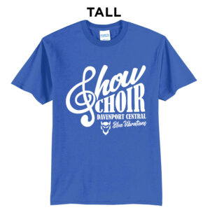 DC Show Choir Tall Short Sleeve Tee-Royal