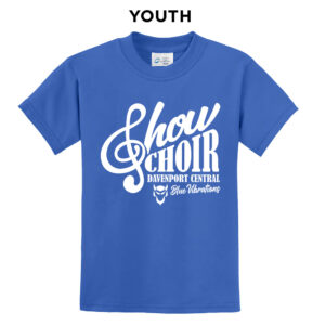 DC Show Choir Youth Basic Short Sleeve Tee-Royal