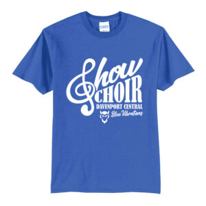 DC Show Choir Unisex Basic Short Sleeve Tee-Royal