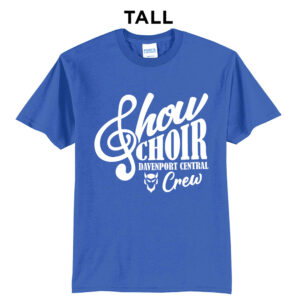 DC Show Choir Tall Short Sleeve Tee-Royal