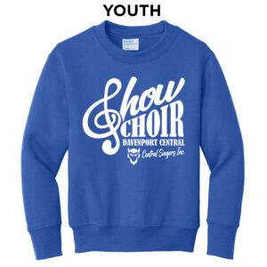 DC Show Choir Youth Crewneck Sweatshirt-Royal
