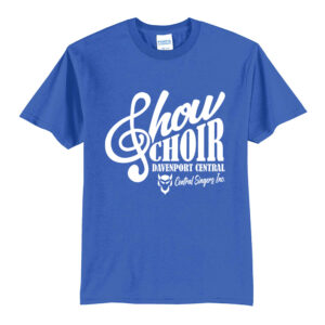 DC Show Choir Unisex Short Sleeve Tee-Royal