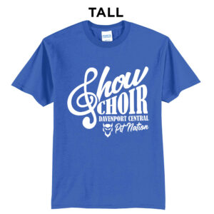 DC Show Choir Tall Short Sleeve Tee-Royal