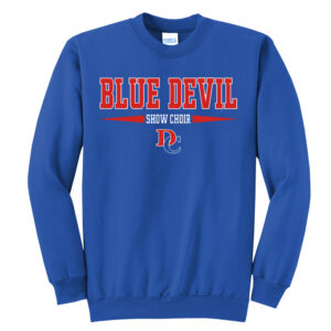 DC Show Choir Unisex Fleece Crewneck Sweatshirt-Royal