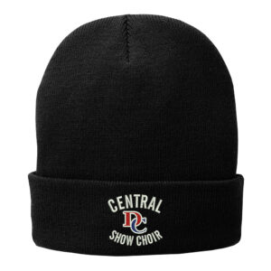 DC Show Choir Port Company Fleece Lined Knit stocking Cap-Black