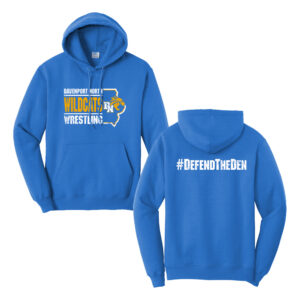 DN Wrestling Unisex Fleece Hooded Sweatshirt-Royal
