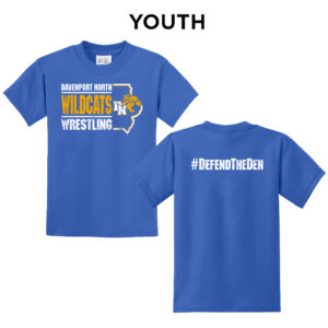 DN Wrestling Youth Short Sleeve Tee-Royal