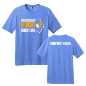 DN Wrestling Unisex Premium Short Sleeve Tee-Heathered Royal
