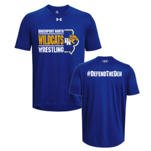 DN Wrestling Under Armour short sleeve Men’s Team Tech Tee-Royal
