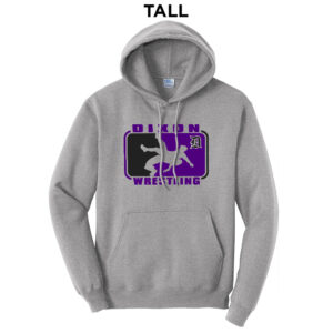 Dixon Wrestling Club Tall Fleece Hooded Sweatshirt-Athletic Heather