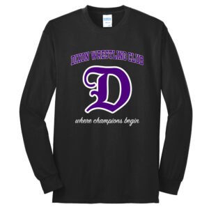 Dixon Wrestling Club Unisex Long Sleeve Tee-Black