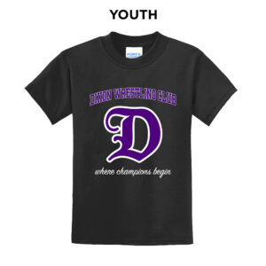 Dixon Wrestling Club Youth Short Sleeve Tee-Black