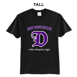 Dixon Wrestling Club Tall Cotton Short Sleeve Tee-Black