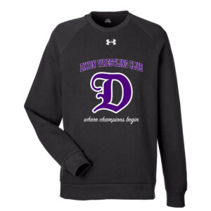 Dixon Wrestling Club Under Armour UA Rival Fleece Crewneck Sweatshirt Adult-Black
