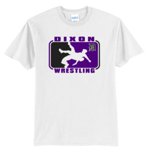 Dixon Wrestling Club Unisex Short Sleeve Tee-White
