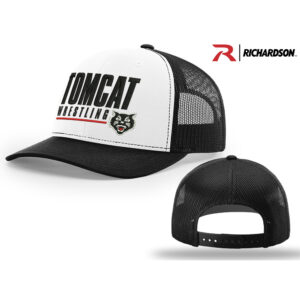 EA Wrestling Richardson Pro Crown Mesh Back Adjustable back cap Alternate- White/Black