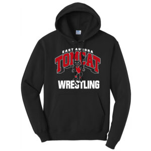 EA Wrestling Unisex Fleece Hooded Sweatshirt-Black