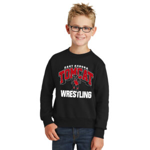 EA Wrestling Youth Fleece Crewneck Sweatshirt-Black