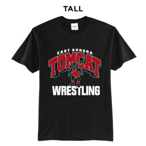 EA Wrestling Tall Cotton Short Sleeve Tee-Black