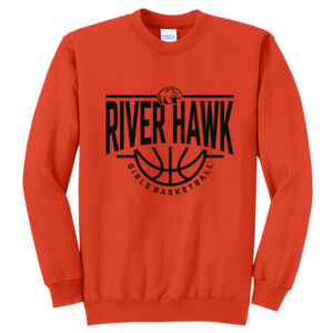 EV Girls BB Unisex Fleece Crewneck Sweatshirt-Orange