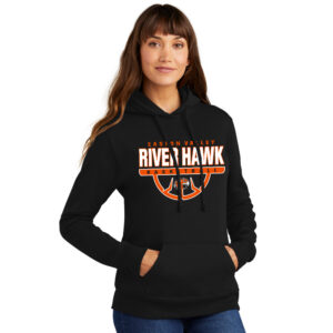 EV Girls BB Ladies Core Fleece Pullover Hooded Sweatshirt-Black