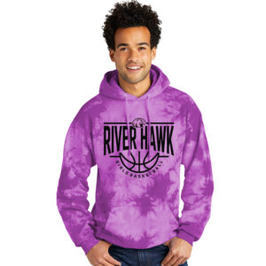 EV Girls BB Unisex Crystal Tie-Dye Pullover Hoodie-Purple