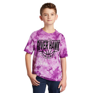 EV Girls BB YOUTH Crystal Tie-Dye Tee-Purple